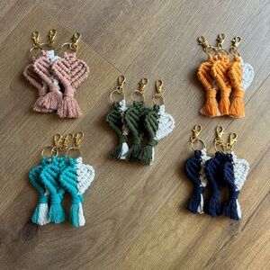 Macrame Heat Keychains 💜